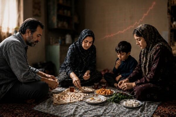 سبقت گرانی ماهانه ایران از تورم سالانه اغلب کشورهای جهان / فشار افزایش ۱۳۴ درصدی موادغذایی بر فقیرترین ایرانیان